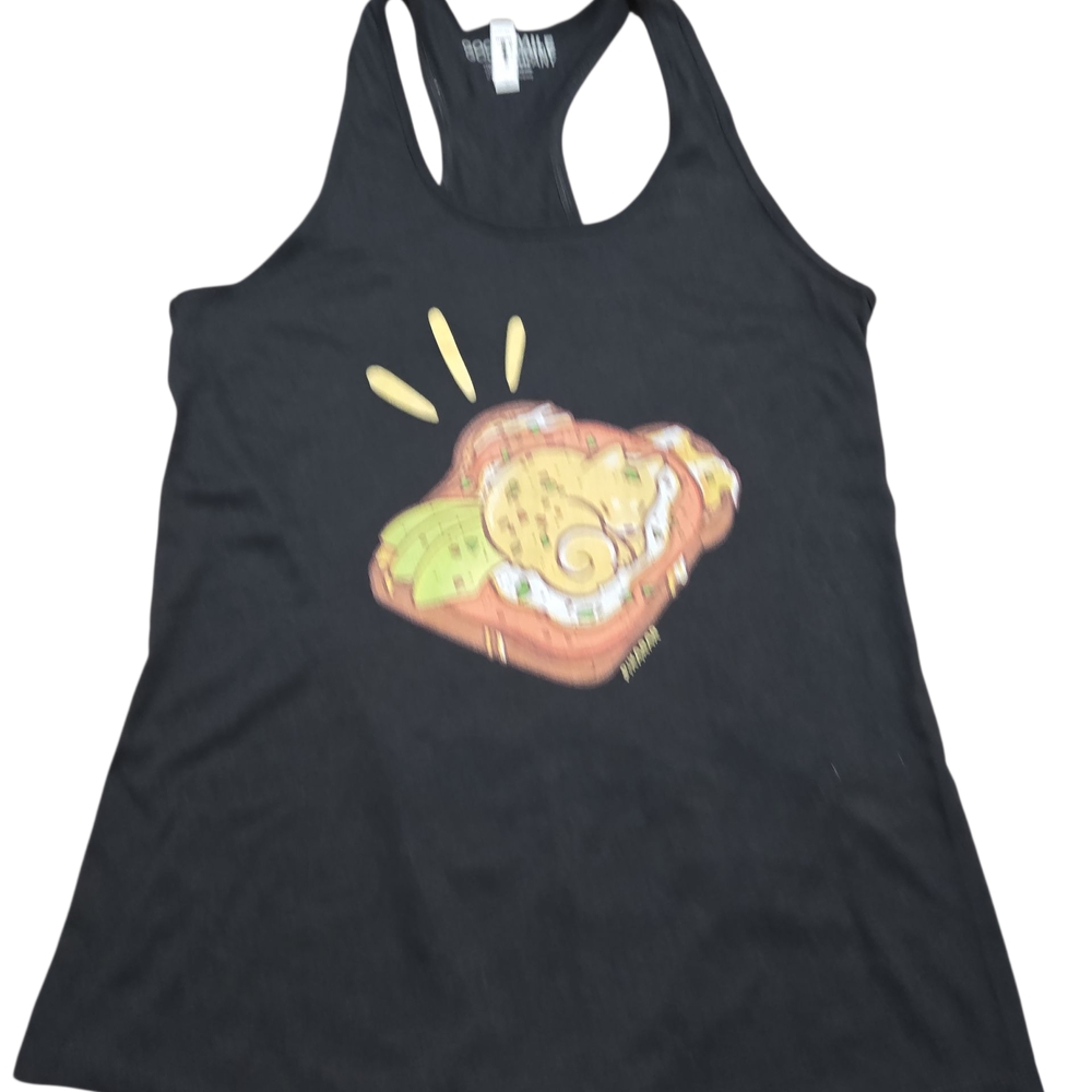 Sleek Black Tank Top with Modern Design